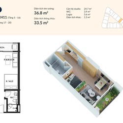 Cần bán căn hộ Vina2 Panorama Quy Nhơn 1 PN giá 804 triệu