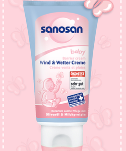 Kem dưỡng ẩm vùng mặt cho bé SANOSAN Baby Berier Cream 50ml