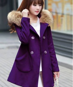 SP áo dạ mũ lông túi tròn