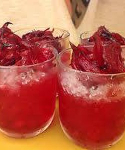 Hoa bụp giấm hoa atiso đỏ ngâm đường phèn