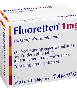 Fluoretten 1,0 mg 300 viên