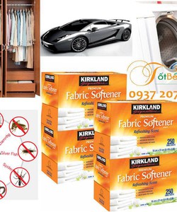 Bounce và Kirkland Fabric Softener Giấy thơm sấy quần áo thơm lâu chống sâu bọ kiến gián hàng Mỹ chính hãng totbenre