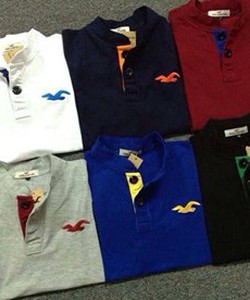 Áo thun cổ trụ phong cách