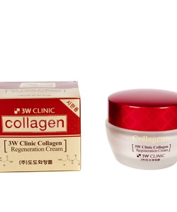 Kem dưỡng trắng da 3W Clinic Collagen chính hãng, kem dưỡng ẩm, giúp da căng mịn, chống nhăn, chống khô nẻ, dưỡng trắng