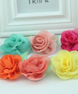 Kẹp tóc hoa lụa bé gái xinh yêu