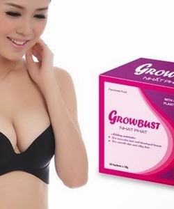 Vòng một tăng 2 size sau khi uống growbust nhất phát, Giảm 18% cho đơn hàng trên 5 hộp