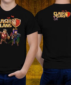 Áo clash of clans màu đen huyền bí dành cho chiến binh bất diệt