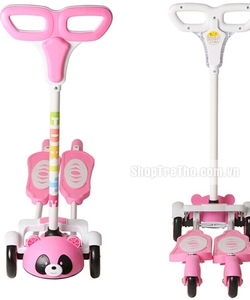 Xe trượt scooter có 2 bàn đứng, xe trượt 3 bánh phát sáng