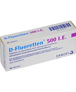 Vitamin D flouretten 500 IE