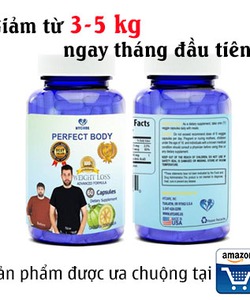 Viên uống giảm cân perfect Body giúp giảm từ 4 5kg/tháng An toàn, hiệu quả, được bán tại Amazon