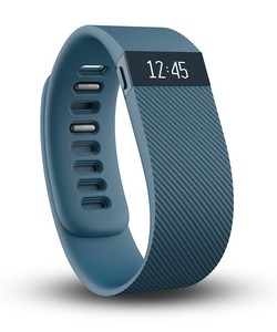 Đồng hồ do nhịp tim Fitbit Charge Wireless Activity Wristband, Slate, Large