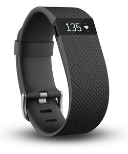 Đồng hồ đo nhịp tim Fitbit Charge HR Wireless Activity Wristband, Black, Large