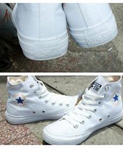 Giày converse trắng nữ mới