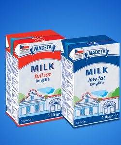 Sữa tươi Madeta nhập khẩu CH Séc, mua 1thùng tặng 1 hộp
