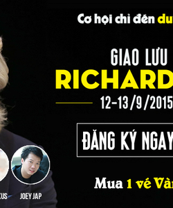 Vé Bạc Chương Trình Richard Branson 12 13/9 giá 750.000đ