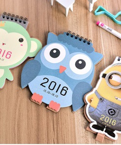 Lịch công việc, lịch hình thú 2016