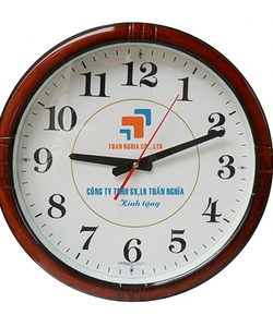 Đồng hồ treo tường in logo giá rẽ