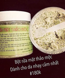 Bột rửa mặt thảo mộc