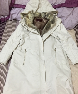 Khoác kaki 2 lớp trần bông, lông thỏ viền