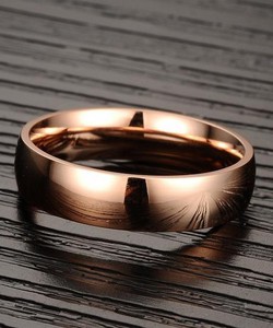 Cặp nhẫn cưới tròn trơn đẹp sang trọng KJW10136