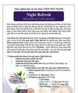 Thuốc trị tiều đêm,mất ngủ NIGHT REFRESH