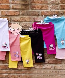 Quần Legging bé gái cotton đanh mịn co giãn 4 chiều giá: 32.000/1 quần