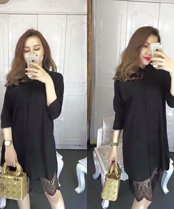 Áo sơ mi chân ren hot