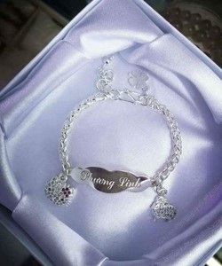 Vòng bi bạc xinh yêu cho bé