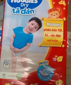 Bỉm hugies dán xl 62 và xxl56