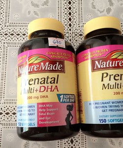 Viên uống bổ sung vitamin cho bà bầu NATURE MADE Prenatal Multi DHA 150 viên