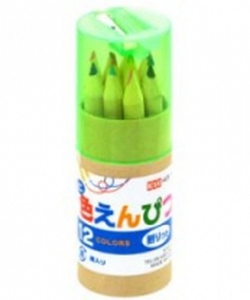 Hộp 12 bút chì màu kèm dụng cụ gọt 35k