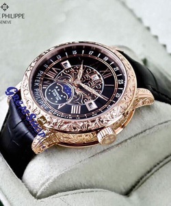 Đồng hồ Patek Philippe Sky Moon P255 chạm trổ