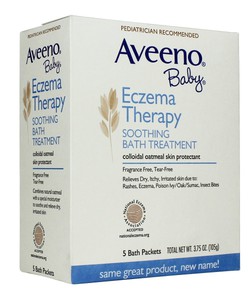 Bột tắm trị liệu ngứa da, da khô, chàm, hăm tã cho bé Aveeno Baby Eczema Therapy Soothing Bath Treatment