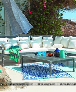 Thiết kế nội thất với gam mầu xanh tươi mát