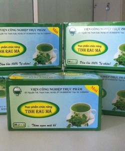 Các sản phẩm bột rau má tươi nguyên chất
