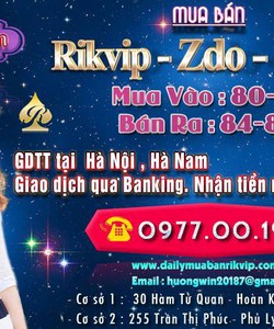 Đại Lý Cấp 1 Mua Và Bán Rik Vip Vcoin 23Zdo Hà Nội Và Các Tỉnh