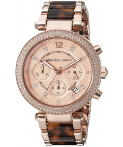 Đồng hồ nữ Michael Kors Parker Rose Gold Chrono / Bracelet