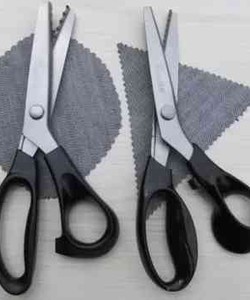 Kéo cắt vải tạo đường viền