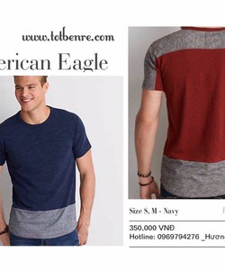 Áo thun cổ tròn cổ tim t shirt tee polo American Eagle AE hàng Mỹ chính hãng authentic 100% có sẵn totbenre shop