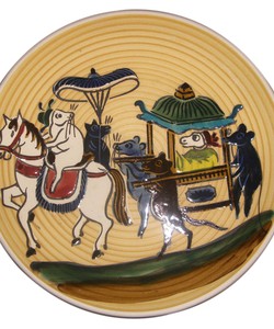 Đĩa chữ, đĩa tranh dân gian gốm sứ Bát Tràng