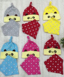 Mũ, bộ khăn mũ cho bé, khăn tam giác chỉ 10k