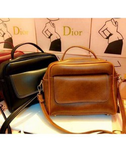 Túi Da Dày Hình Hộp Kiểu Dáng Dior