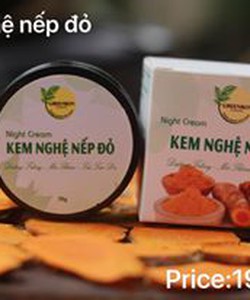 Kem nghệ nếp đỏ Greenbon: mờ thâm sáng da hiệu quả