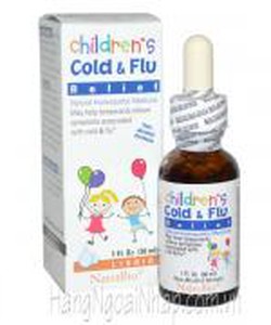 Thuốc Siro cảm cúm Children Cold Flu Relief Natrabio của Mỹ