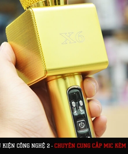 SỐC: Sức mạnh khó cưỡng của chiếc mic kèm loa X6 dát vàng sang chảnh bậc nhất Việt Nam