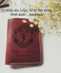 Ví Nam Da Bò Khắc khắc Tên, SĐT, Logo ngành/đội bóng ... theo yêu cầu của bạn