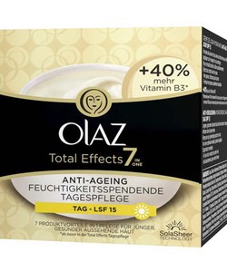 Chăm sóc chống lão hóa và siêu dưỡng ẩm với kem dưỡng ngày, đêm Olaz Total Effects