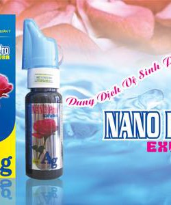 Dung dịch vệ sinh cao cấp Nano Pro Extra của học viện quân y dạng xịt tiện dụng và hiệu quả