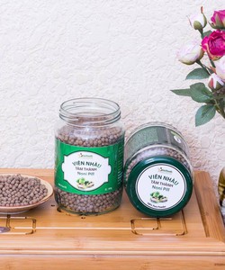 Viên nhàu Noni pills nguyên chất từ trái nhàu già chín phơi khô.