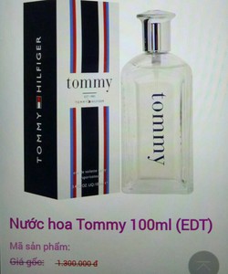 Nước Hoa Tommy Hifiger Dành Cho Phái Mạnh